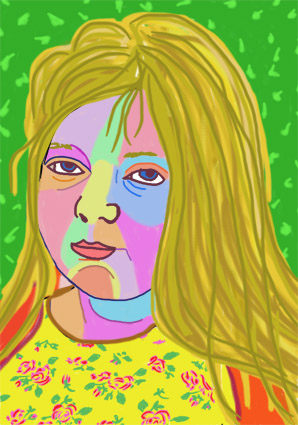 Digital portrait, drawn on the ipad