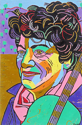 portrait by order, portraits painting, portrait in linocut or portraits in silkscreen print