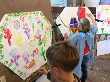 Kinderfeestje vliegers schilderen en knutselen, je verjaardag vieren met vliegeren in Wageningen of Tilburg